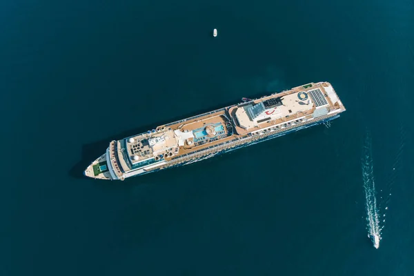Gran Crucero Bahía Del Mar Vacaciones Verano Vista Aérea — Foto de Stock