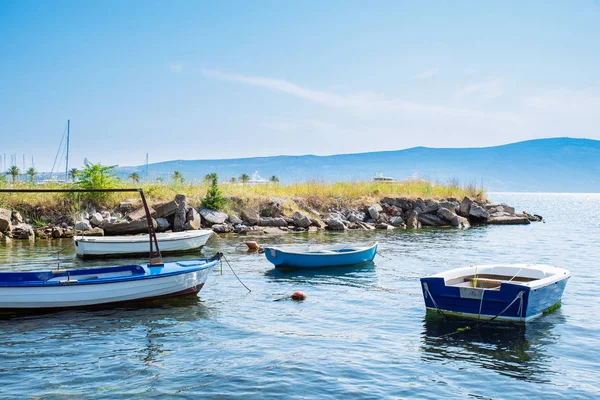 Hajó Vásárlás Montenegró Port Nyári Idő Nyaralás Tengeren — Stock Fotó