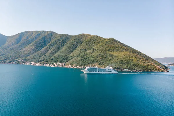 Vista Aérea Crucero Bahía Mar Concepto Vacaciones Verano — Foto de Stock