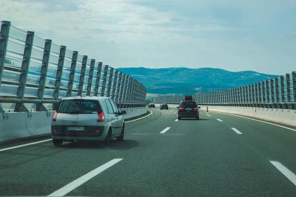 克罗地亚高速公路 2018年7月15日 夏季路途 汽车旅行 — 图库照片