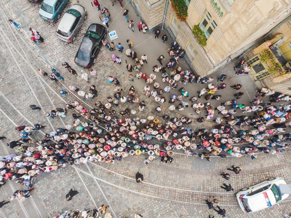 Lviv Ukraine Oktober 2018 Religiöse Prozession Auf Den Straßen Der — Stockfoto