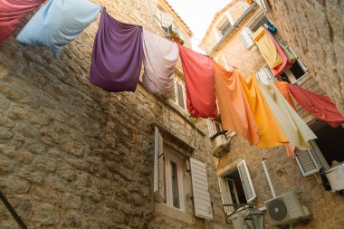 keten kuru açık havada şehrin sokaklarında