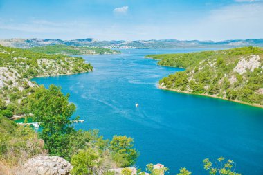 skradin defne görünümünü manzara. Yaz saati