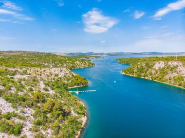 skradin defne görünümünü manzara. Yaz saati