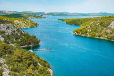 skradin defne görünümünü manzara. Yaz saati