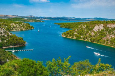 skradin defne görünümünü manzara. Yaz saati
