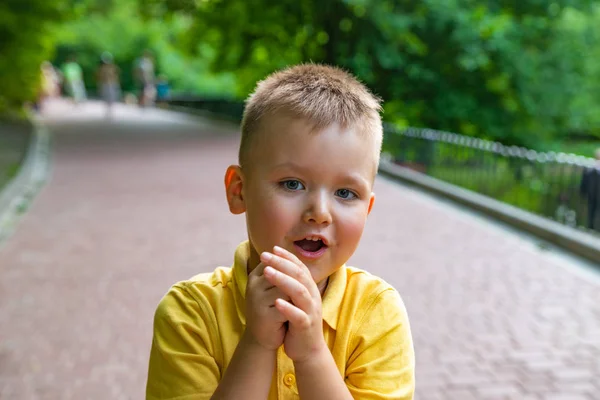 Glimlachend jongetje concept — Stockfoto