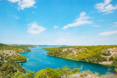 skradin defne görünümünü manzara. Yaz saati