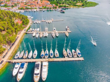 skradin defne görünümünü manzara. Yaz saati