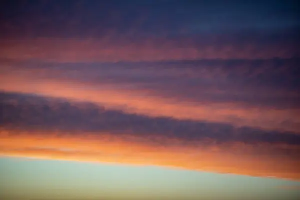 Nuvens pôr do sol vista fundo textura — Fotografia de Stock