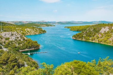 skradin defne görünümünü manzara. Yaz saati