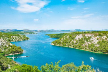 skradin defne görünümünü manzara. Yaz saati