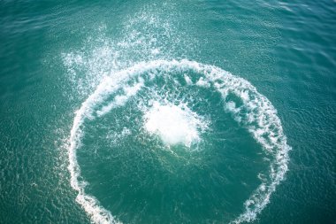 yukarıdan göl su görünümünde büyük sıçrama