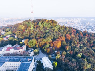 Yüksek Kale Şehir Parkı 'nın havadan görünüşü