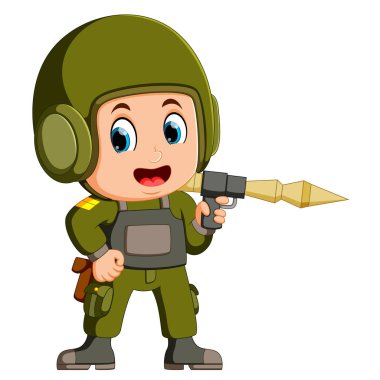 asker anti-tank roket fırlatıcı ile