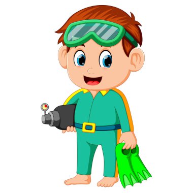 komik çocuk hazırlamak dalış için