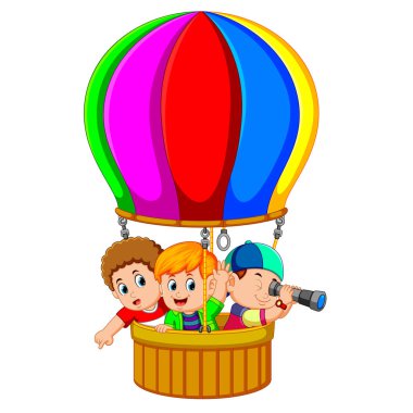 çocuklar bir balon