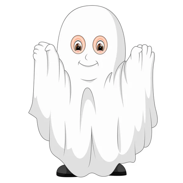 Bambino Costume Fantasma — Vettoriale Stock