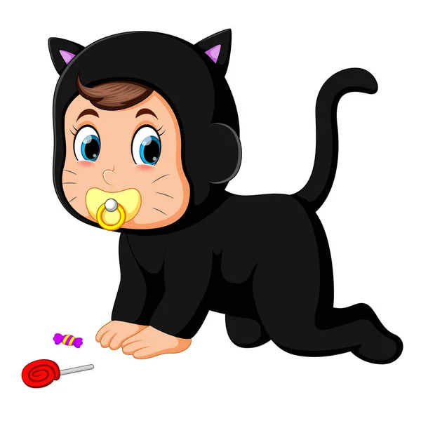 Baby Cat Costume — Stock Vector