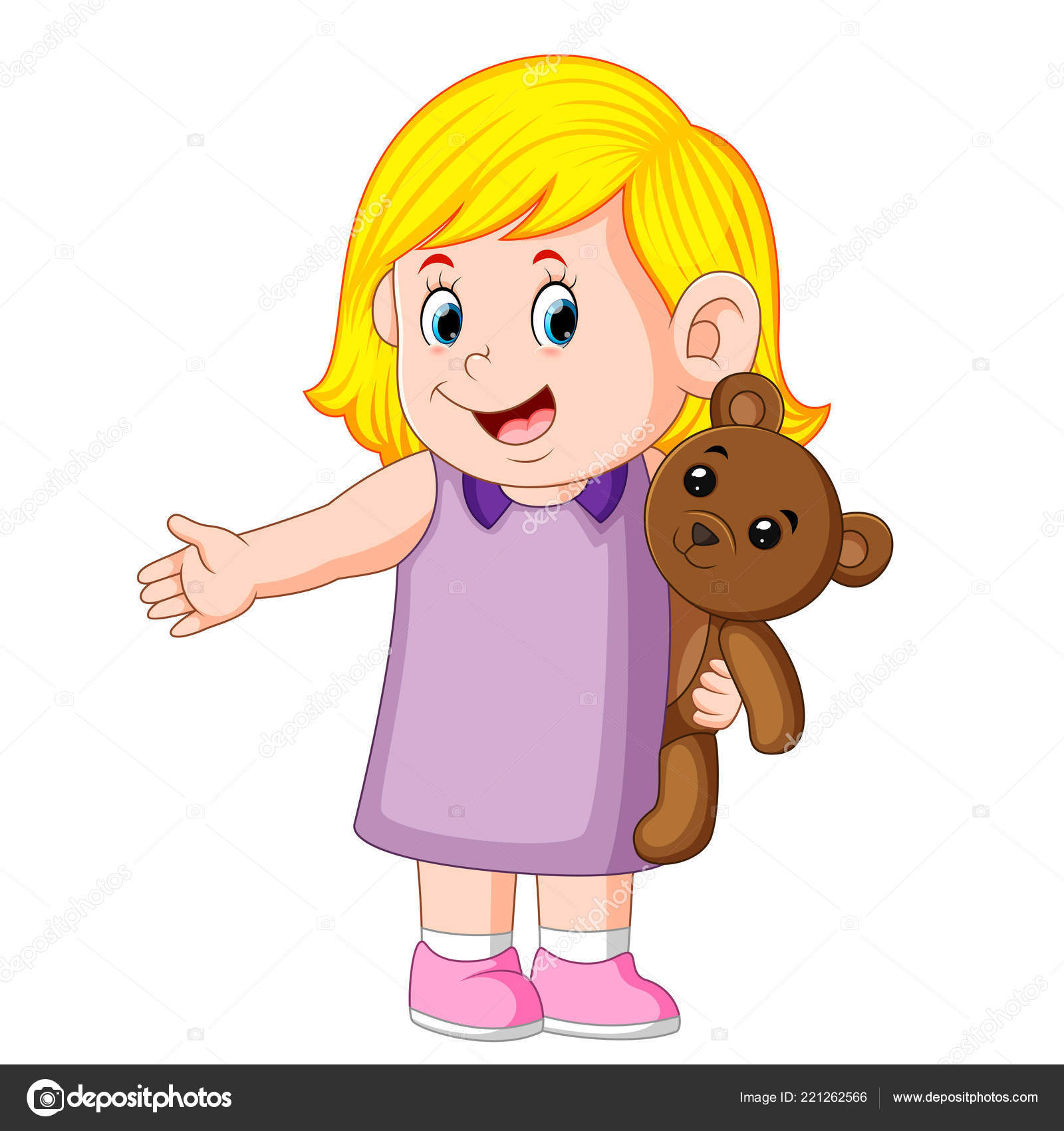 Toddler girl cartoon Vector Art Stock Images | Depositphotos