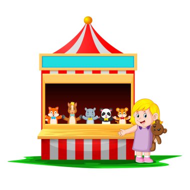 oyuncak ayı ile karnaval kıza çok komik