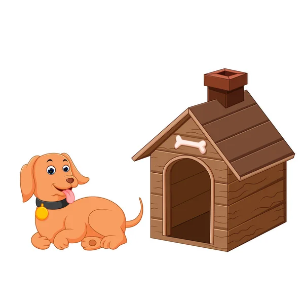 Hond Huisdier Hondenhuis — Stockvector