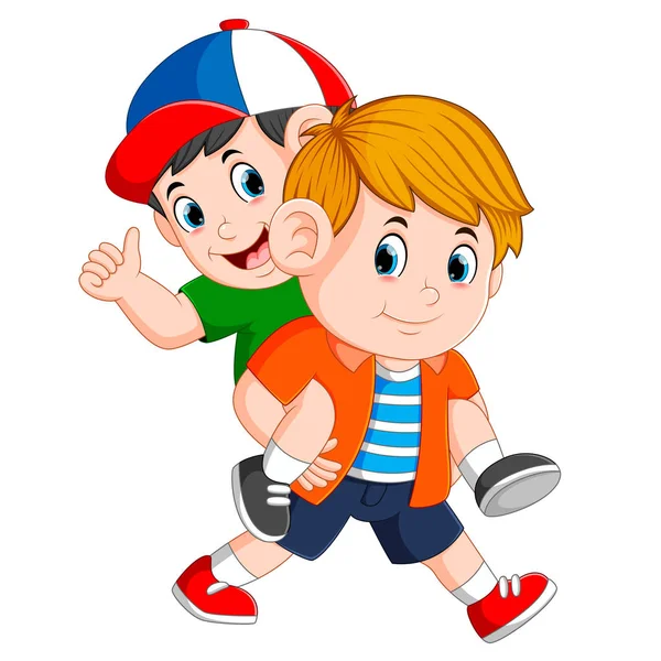 güçlü erkek arkadaşı sırtında taşıyor