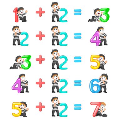 7 iyi pandomim ile kadar 3 sayı artışı