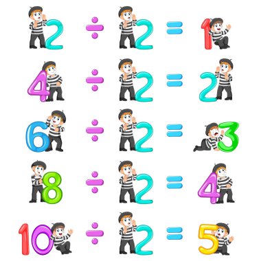 1-5 ile iyi pandomim kadar sayı dağıtım