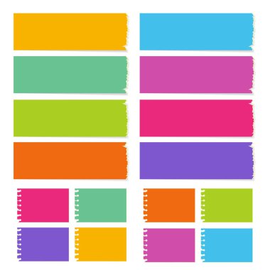 farklı renk ve şekil ile boş tahta nın toplanması