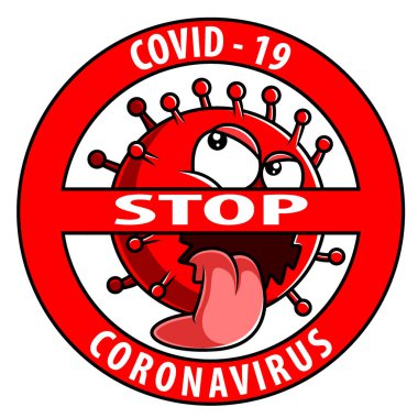 Corona virüsü dur işareti