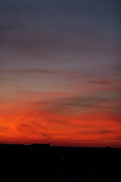 Fondo Ardiente Cielos Ardientes Fondo Hermoso Colorido — Foto de Stock