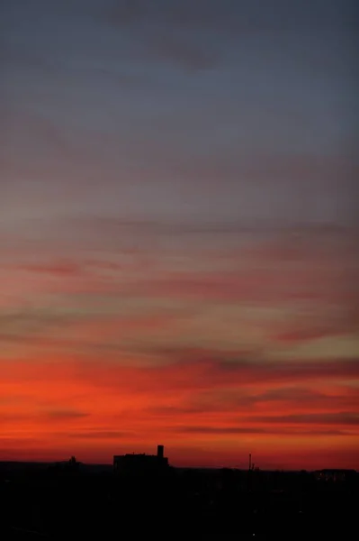 Fiery Backdrop Burning Skies Beautiful Colorful Background — Stock Photo, Image