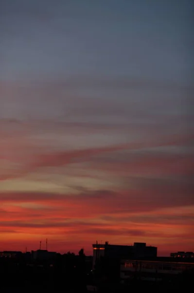 Feurige Kulisse Brennender Himmel Schöne Und Bunte Hintergrund — Stockfoto