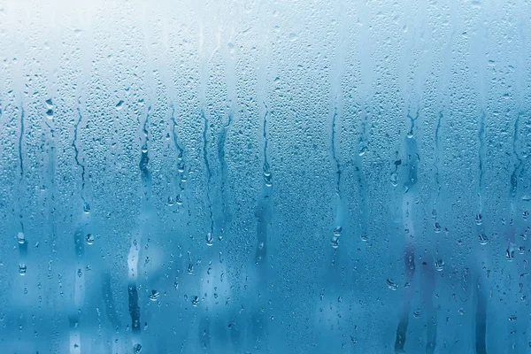 Condensation Sur Vitre Transparente Des Gouttes Eau Pluie Texture Fond — Photo
