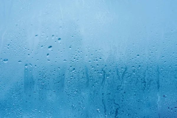 Textura Del Agua Natural Cae Sobre Vidrio Alta Humedad Interior —  Fotos de Stock