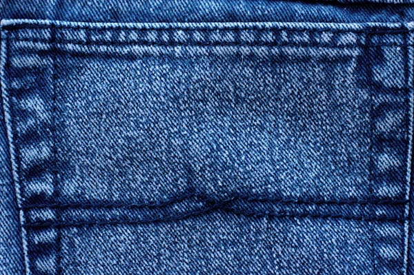 Calça Jeans Azul Close Vista Para Espaço Abstrato Textura Denim — Fotografia de Stock