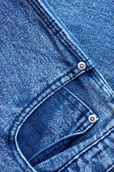 Calça Jeans Azul Close Vista Para Espaço Abstrato Textura Denim — Fotografia de Stock