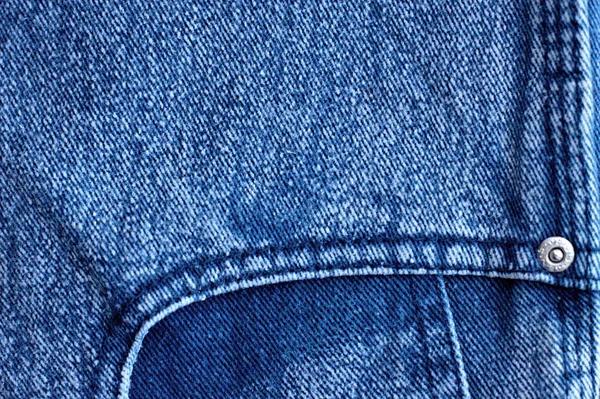 Blue Jeans Closeup View Abstract Space Empty Natural Clean Denim — Stock Photo, Image