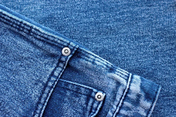 Pendekatan Celana Jeans Biru Untuk Abstrak Ruang Tekstur Denim Bersih — Stok Foto