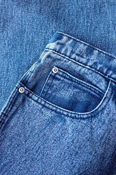 Blue Jeans Closeup View Abstract Space Empty Natural Clean Denim — Stock Photo, Image