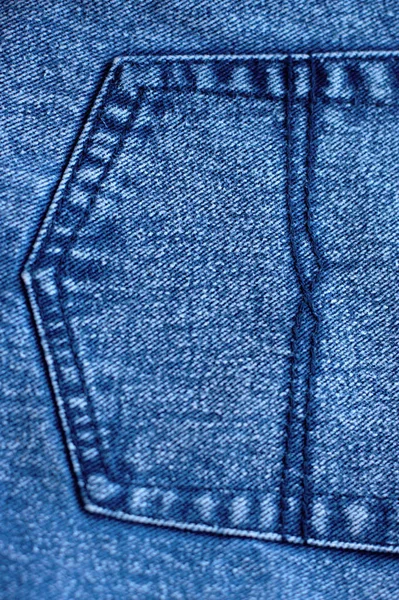 Blue Jeans Closeup View Abstract Space Empty Natural Clean Denim — Stock Photo, Image
