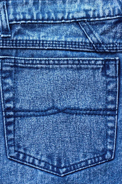 Blue Jeans Closeup View Abstract Space Empty Natural Clean Denim — Stock Photo, Image