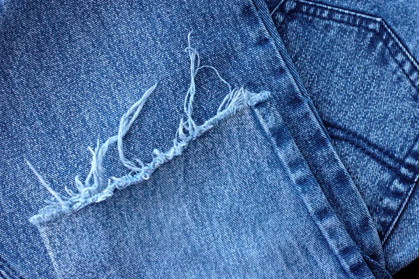 牛仔牛仔裤纹理 背景设计 纤维和织物结构 — 图库照片