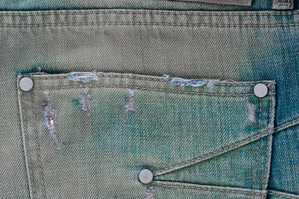 構造の繊維および生地の自然なデニム デザインのジーンズ バック グラウンド — ストック写真