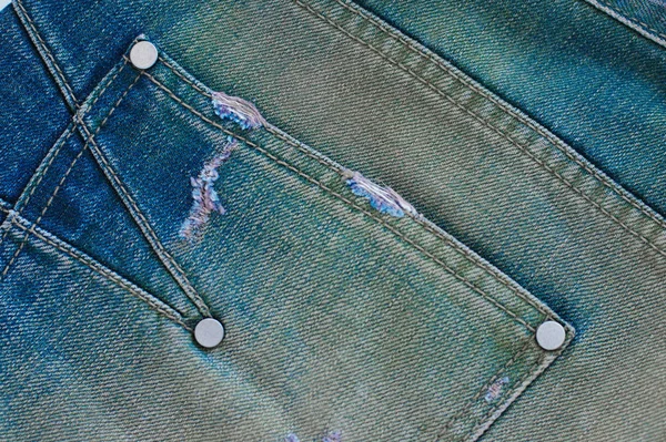 Faser Und Gewebestruktur Natürlicher Denim Jeans Hintergrund Für Design — Stockfoto