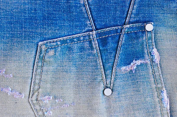 Blue Jeans Closeup View Space Empty Denim Texture Traditional Business — Stock Photo, Image
