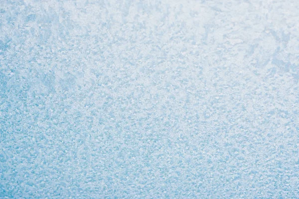 冰冻窗户上的霜纹作为圣诞奇迹的象征 圣诞节或新年背景 复制空间 — 图库照片