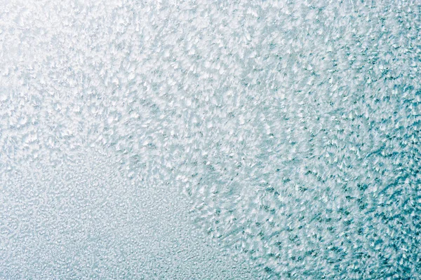 Fondo Abstracto Invierno Congelado Con Patrón Vidrio Ventana Con Espacio —  Fotos de Stock