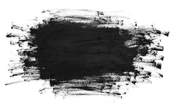 Siyah Soyut Suluboya Boya Fırça Dokusu — Stok fotoğraf